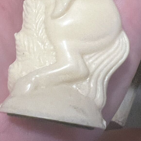 Vintage White KNIGHT E.S. Lowe Plastic Chess Piece 1 Replacement Part ONLY READ - Picture 11 of 11